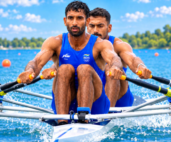 Salman Khan wins bronze in rowing at the Asian Games.