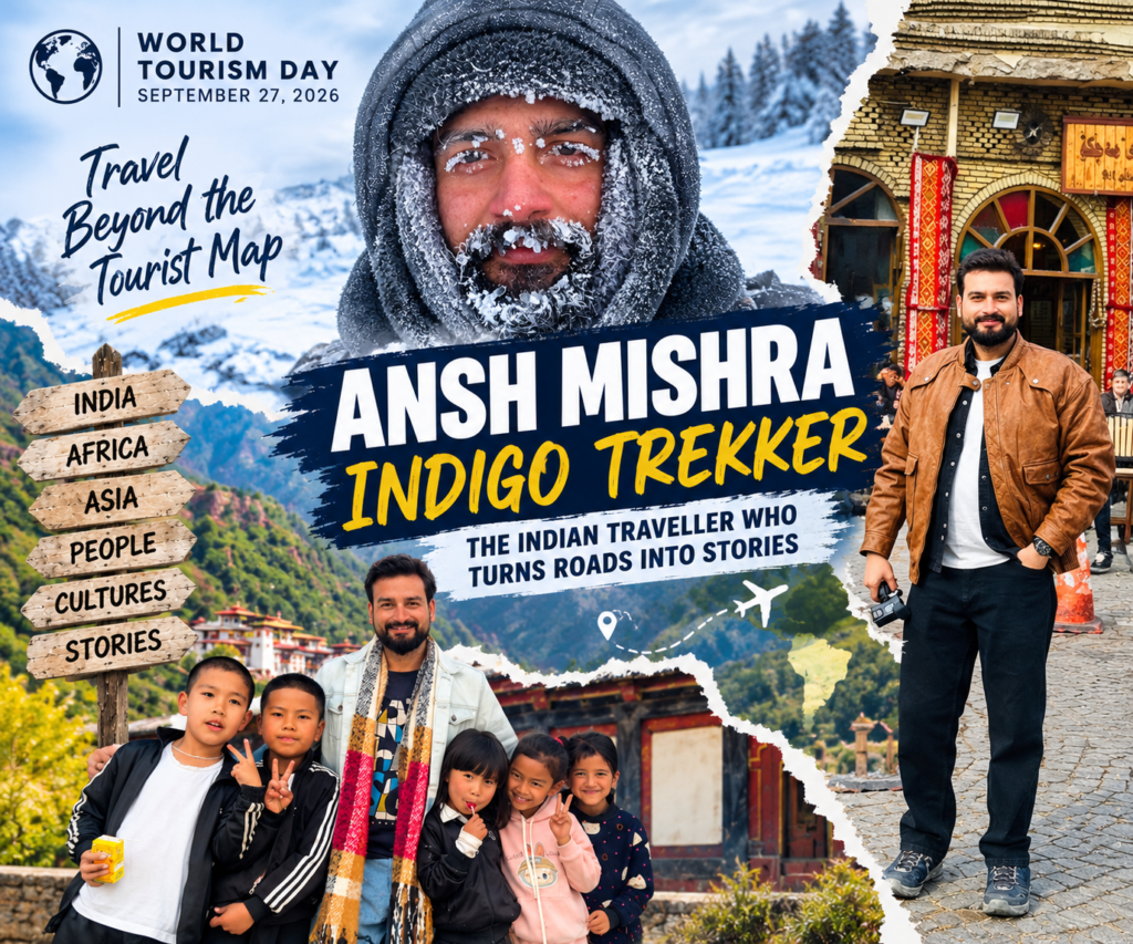 Ansh Mishra, also known as Indigo Trekker, exploring destinations around the world through travel, adventure and cultural experiences.