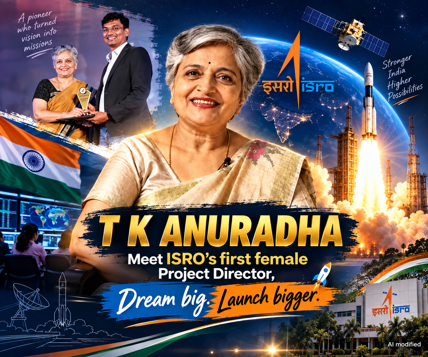 T K Anuradha, ISRO's first woman satellite project director