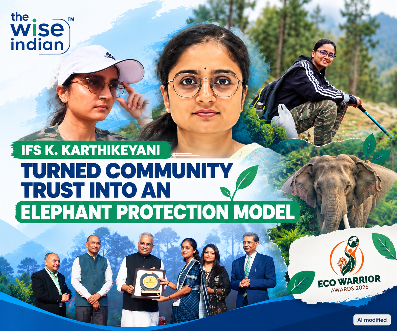 Illegal guns surrendered: IFS K. Karthikeyani builds community trust for elephant protection, Eco Warrior Awards 2026